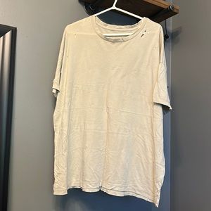 Aerie Real-Soft Distressed Oversized Tee